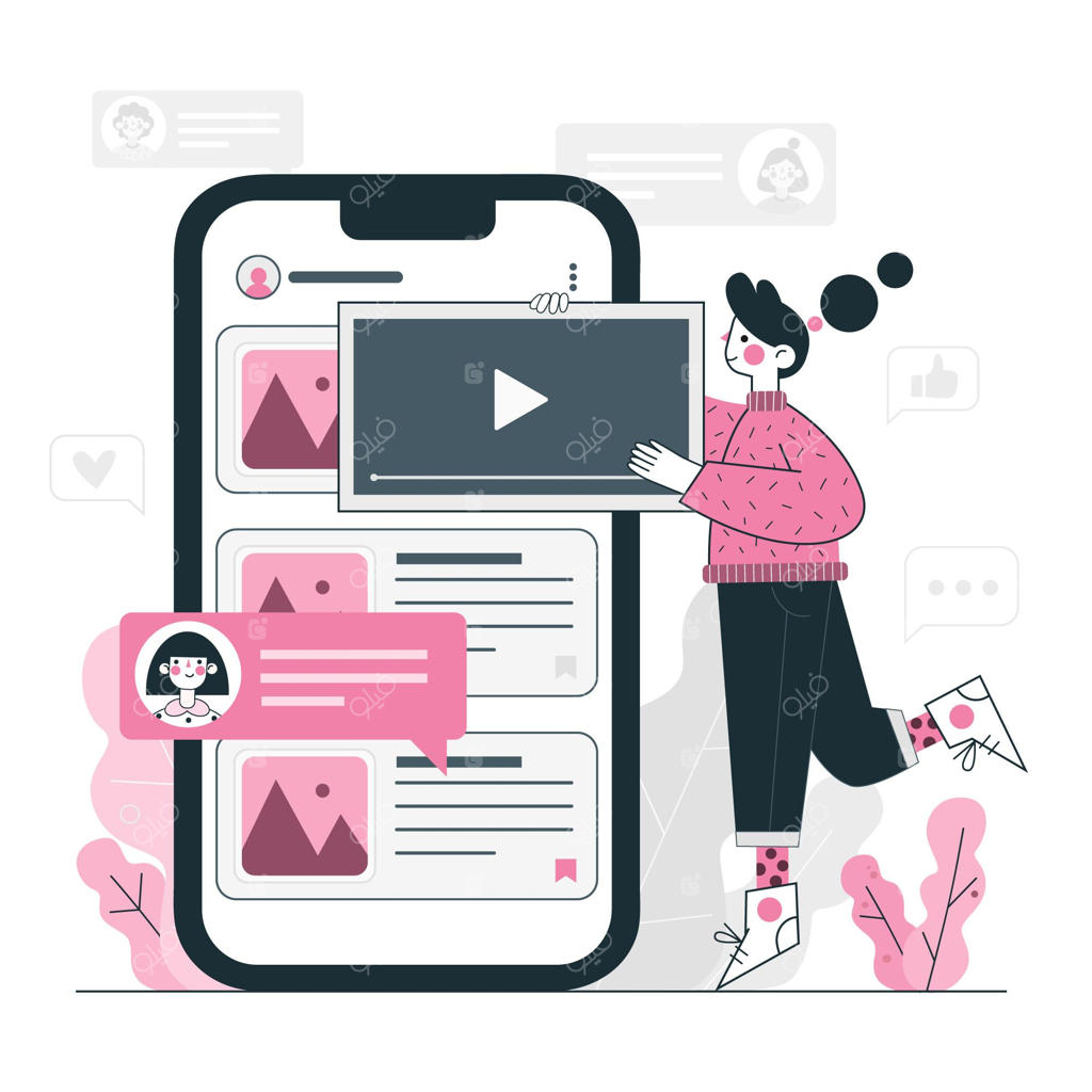 تصویرسازی مفهوم پست وبلاگ