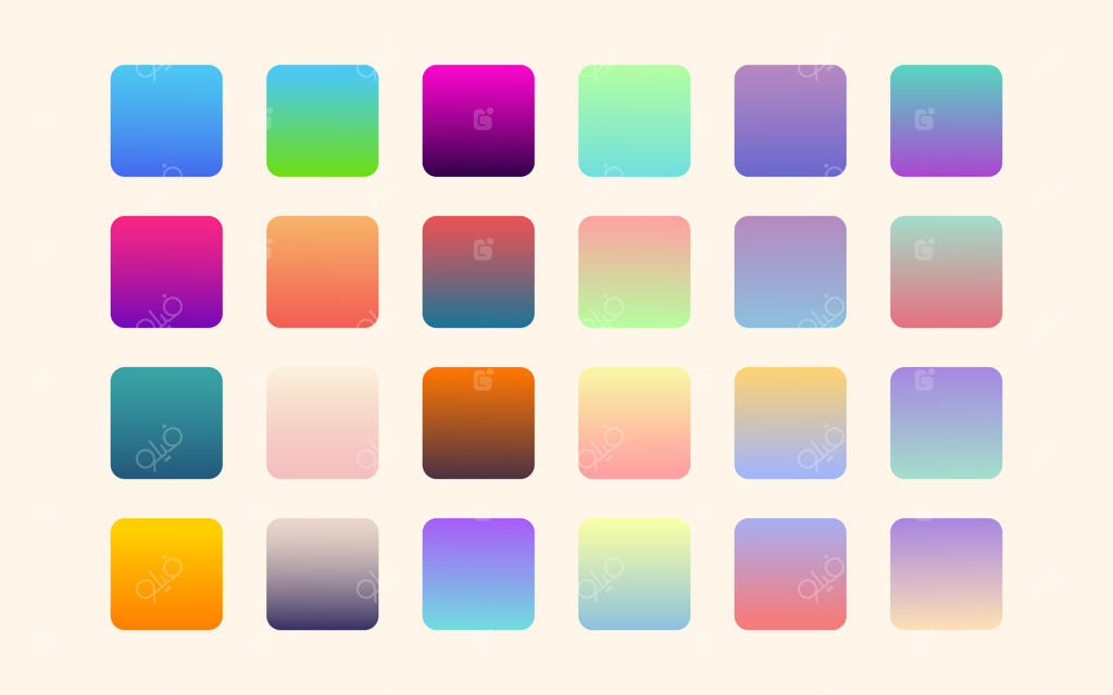 مجموعه زنده و درخشان از پس‌زمینه‌های گرادیان - وکتور رایگان