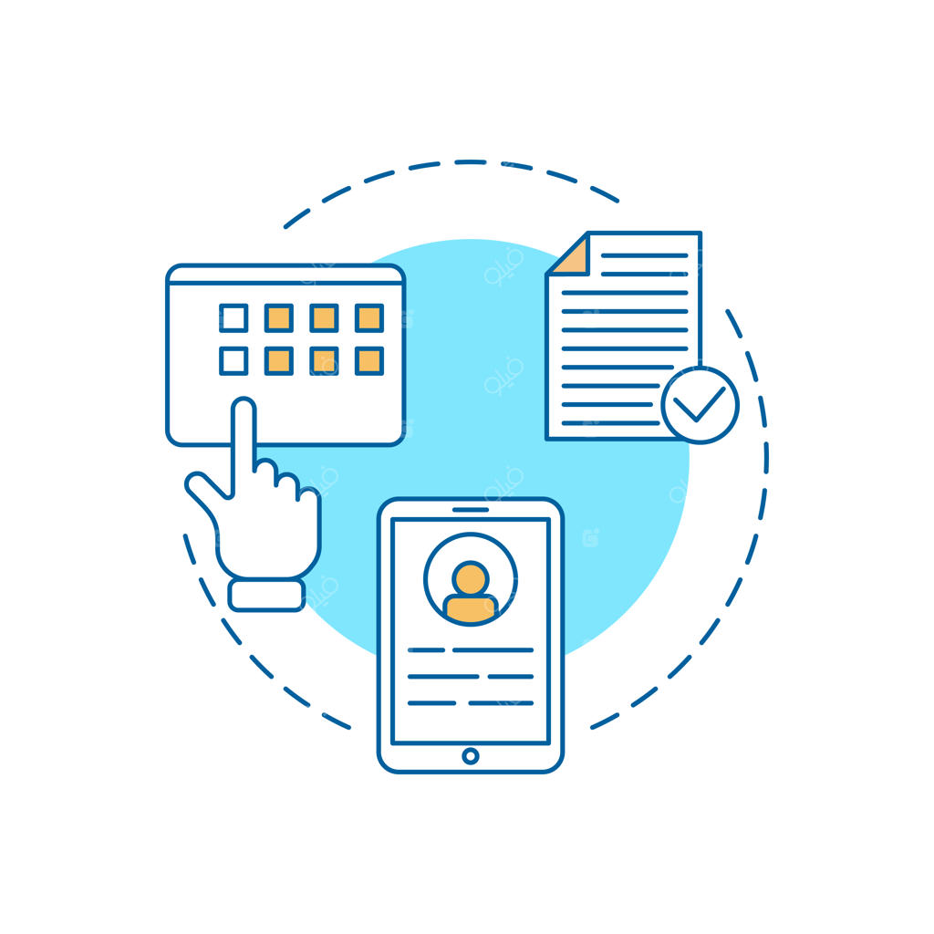 آیکون خطی ورود به حساب و ثبت نام کاربر جدید