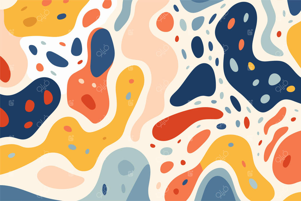 پوستر پس‌زمینه با طرح‌های انتزاعی