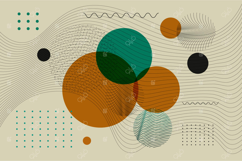 تصویرسازی انتزاعی حرکت نرم موج