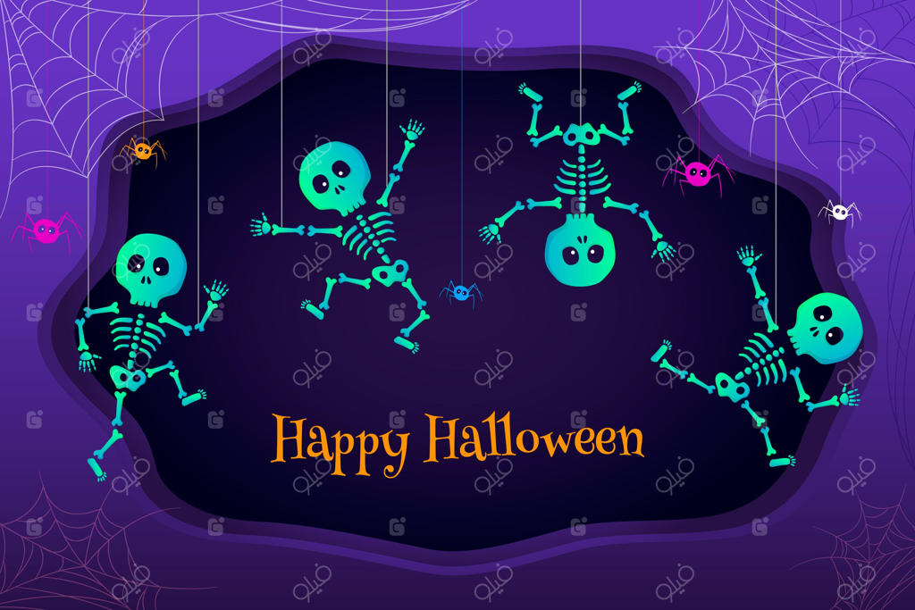 طرح مفهومی پس‌زمینه‌ تخت هالووین