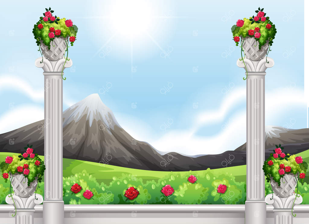 نمای کوه بلند