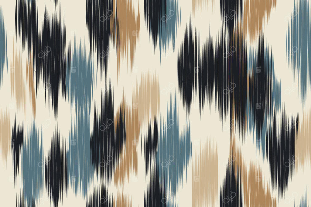 پترن یکپارچه ایکات الهام گرفته از قبیله و گلدوزی محلی، با جلوه هندسی آزتک و حس و حال مکزیکی. ایده‌آل برای طراحی گرافیک، فرش، کاغذ دیواری، کاغذ کادو و پوشاک.