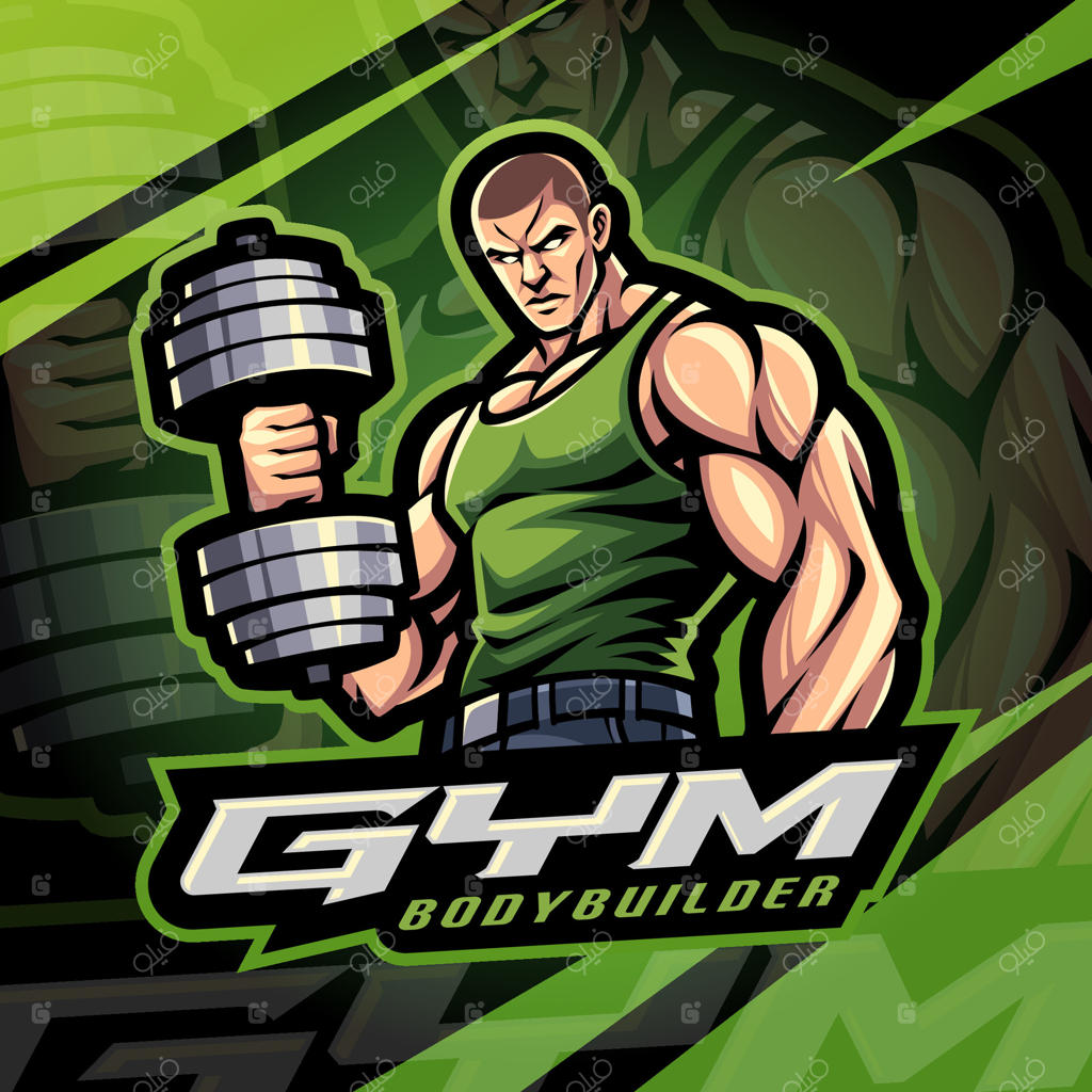 لوگوی نمادین بدنساز باشگاهی