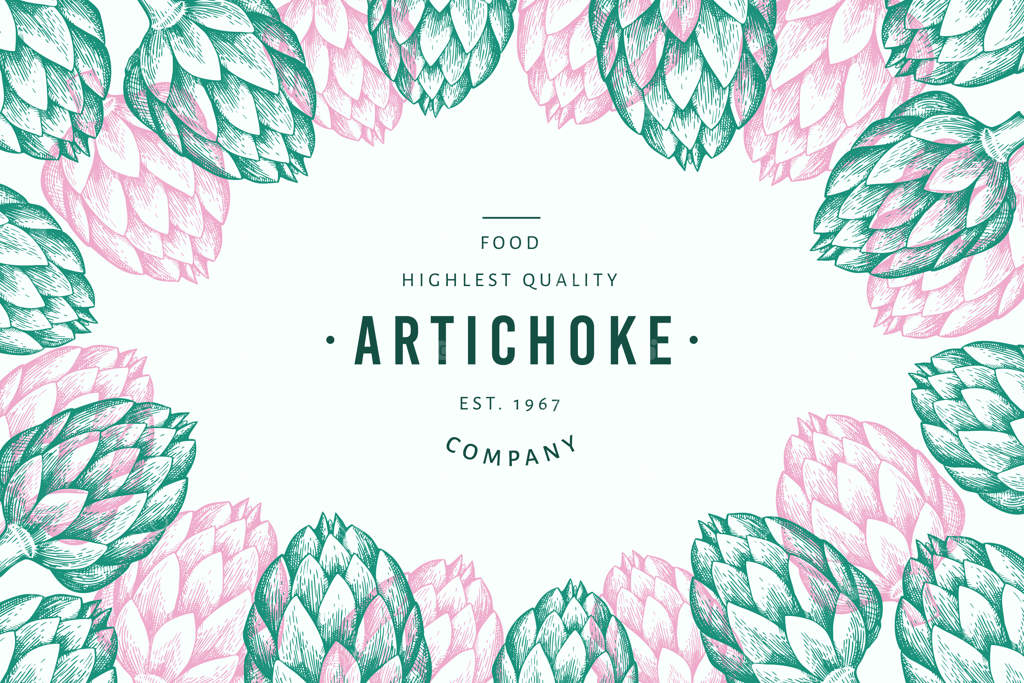 قالب طراحی سبزیجات کنگر فرنگی