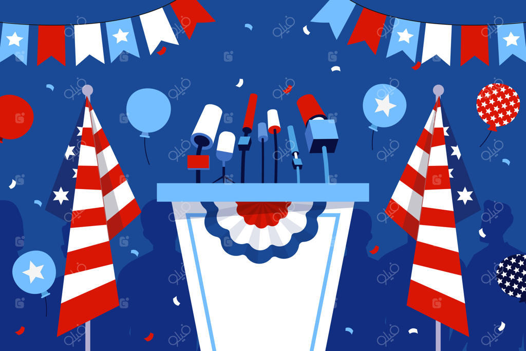 تصویرسازی فلت روز روسای جمهور