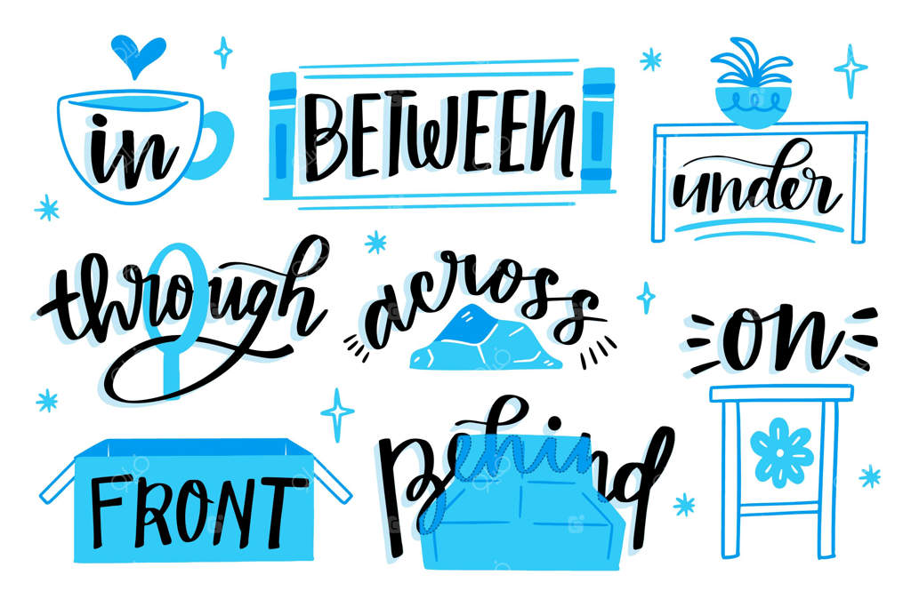 تصویرسازی حروف اضافه در زبان انگلیسی