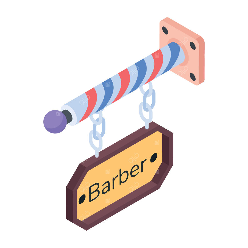نماد ایزومتریک لوازم آرایشگری