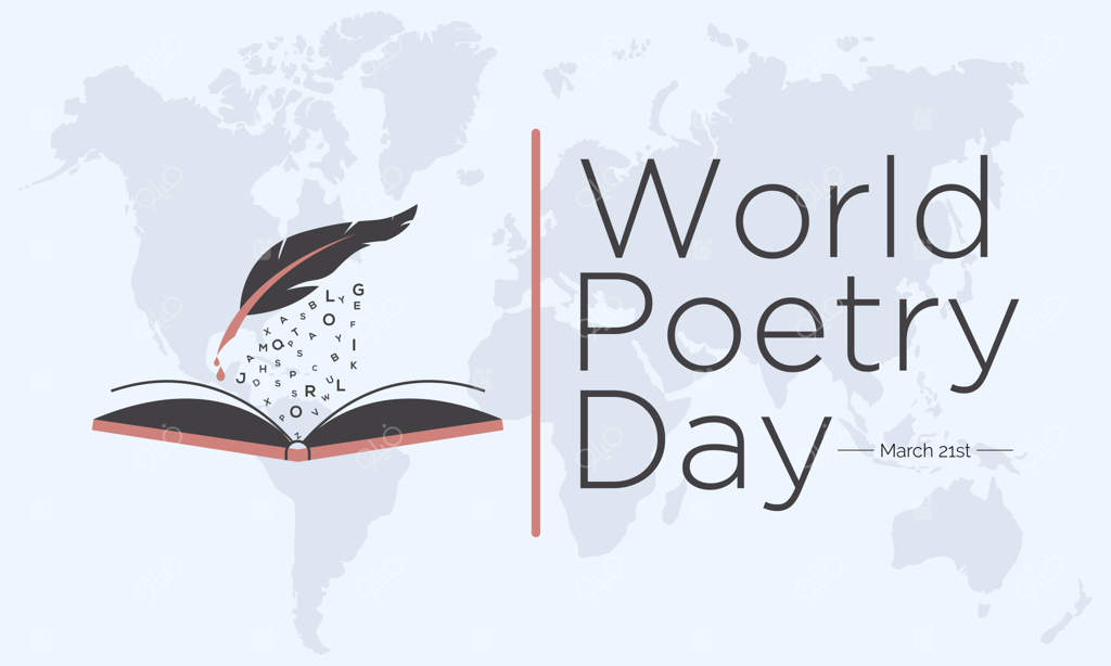 روز جهانی شعر، جشن گرفته می‌شود هر سال در ۲۱ مارس - طراحی بنر، پوستر و قالب شبکه‌های اجتماعی.