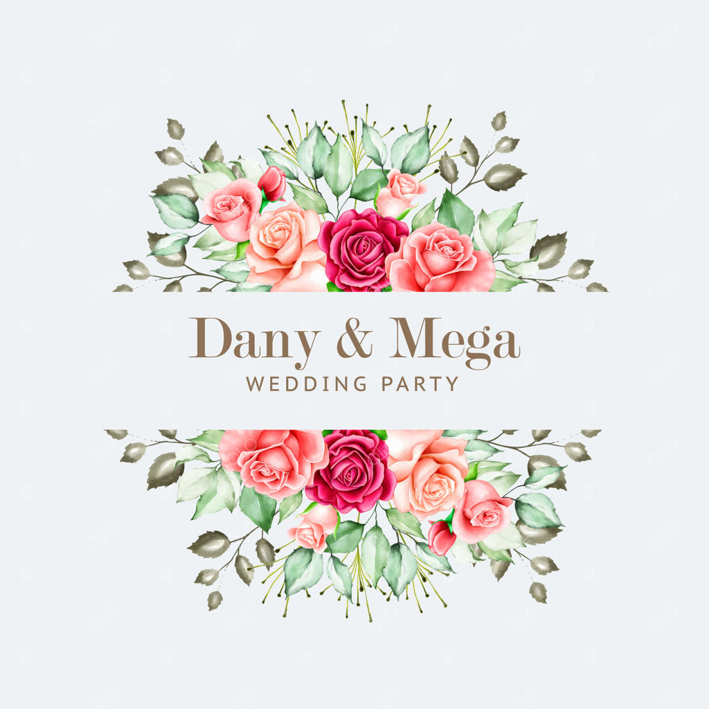 قاب شیک با گل‌های آبرنگی