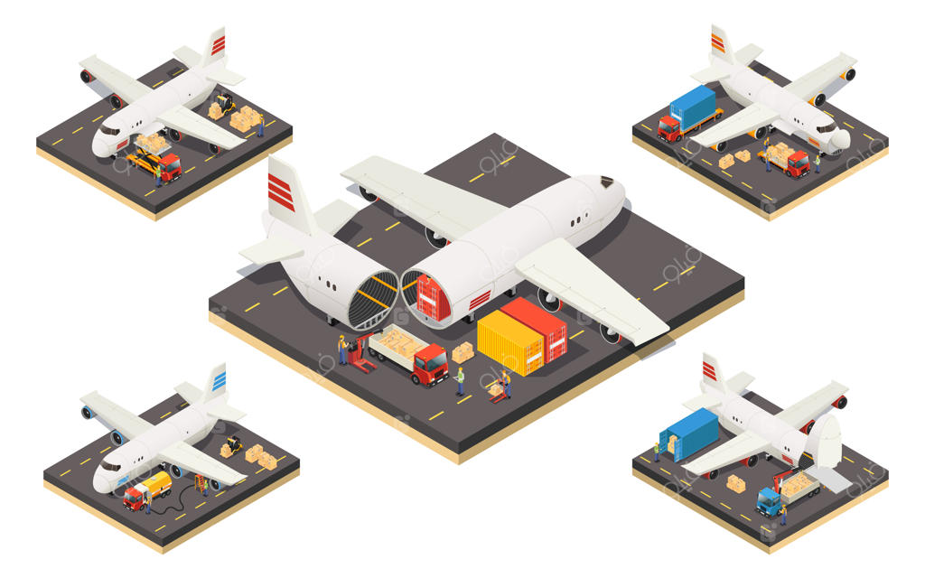 مفهوم لجستیک هواپیمایی ایزومتریک