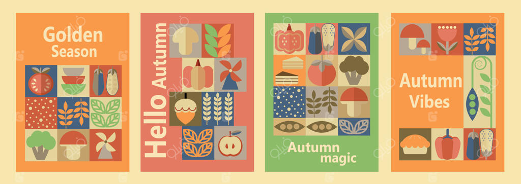 هنر پاییز را کاوش کنید: الهام فصلی و رنگ‌های زنده در وکتور حرفه‌ای