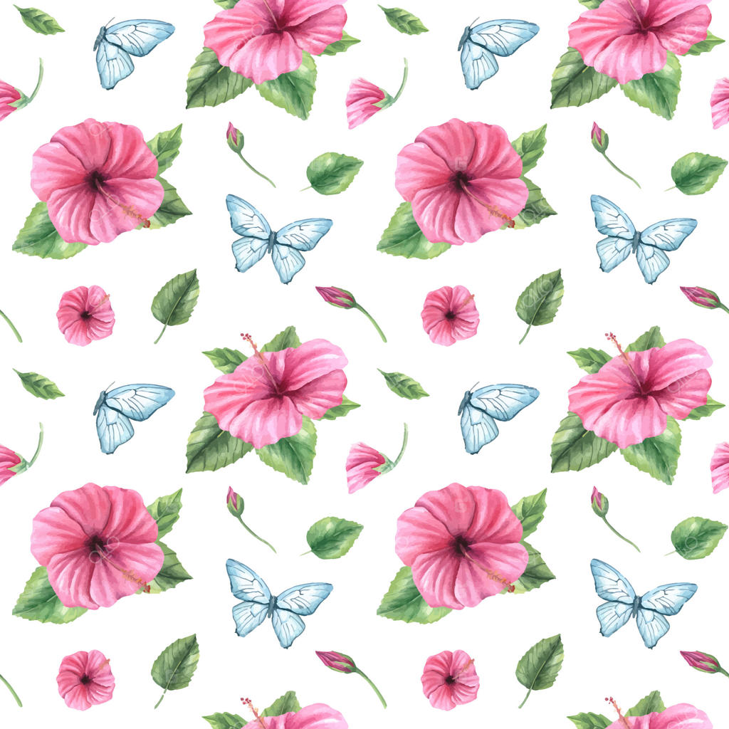 طرح خیره‌کننده گل و پروانه برای طراحان حرفه‌ای وکتور