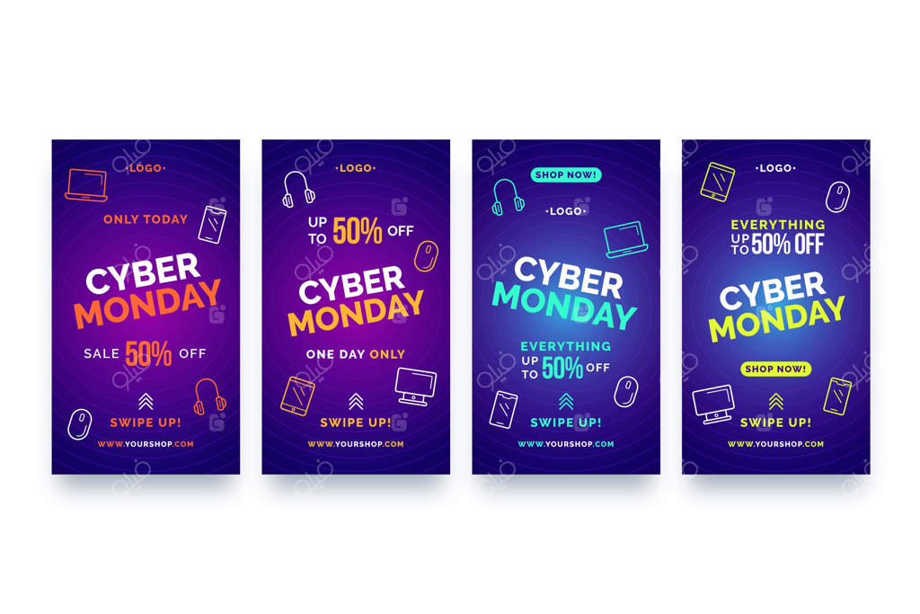 مجموعه استوری‌های اینستاگرام برای سایبر ماندی