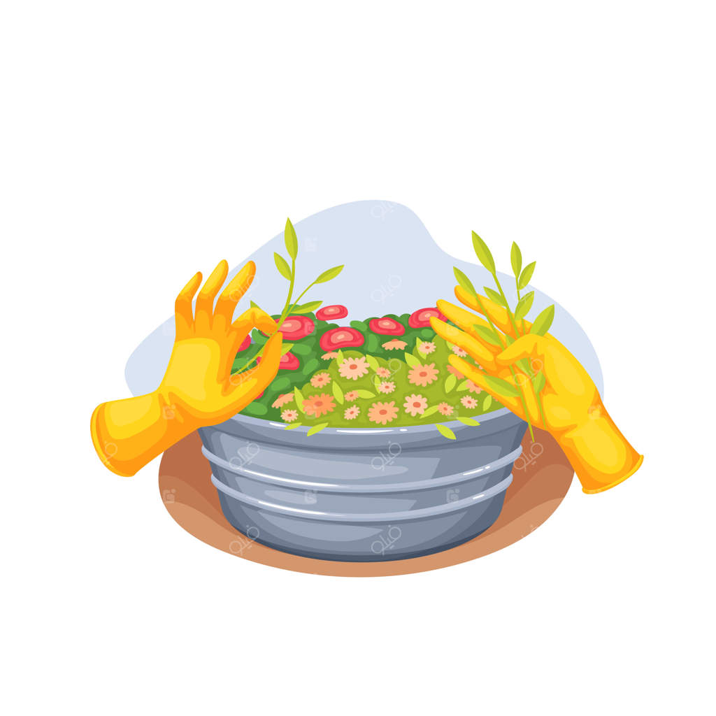 پرورش گل‌های گلدانی و حذف علف‌های هرز