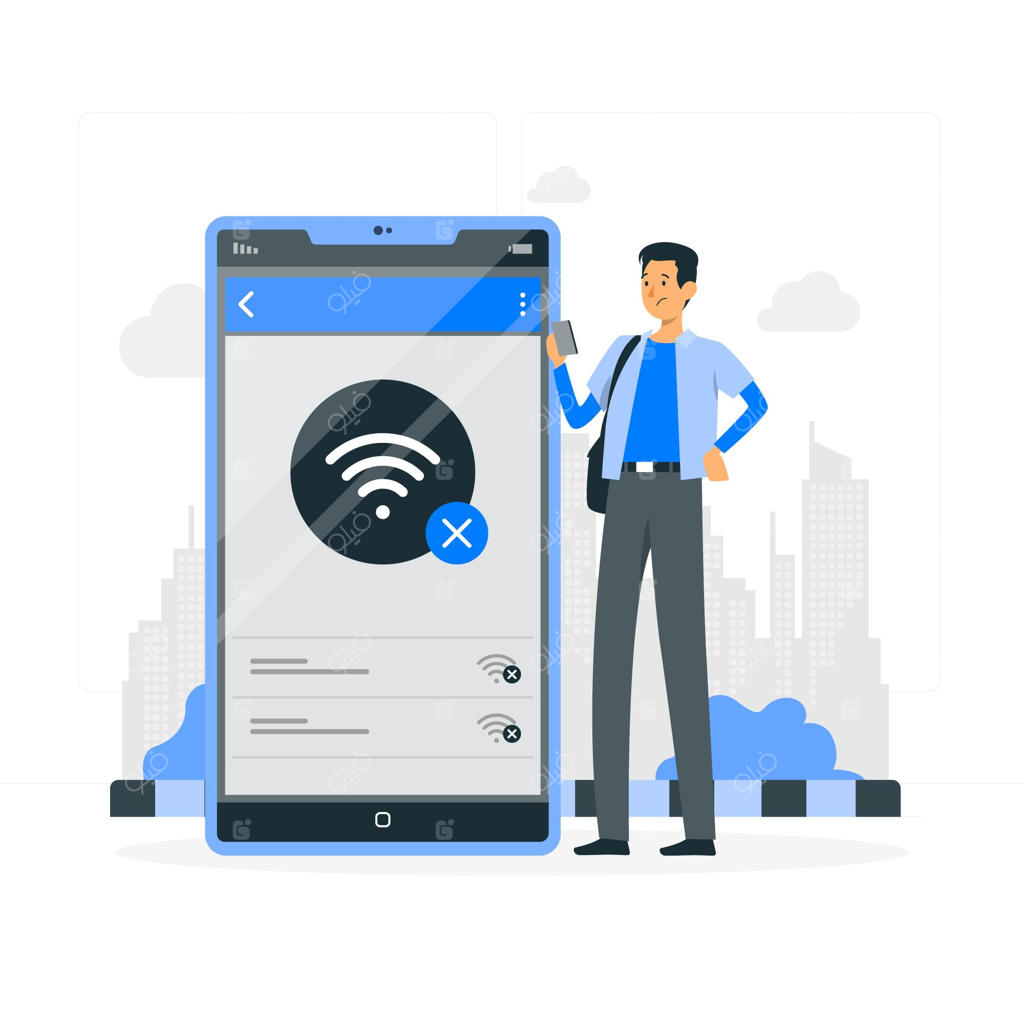 تصویرسازی مفهوم قطع اتصال