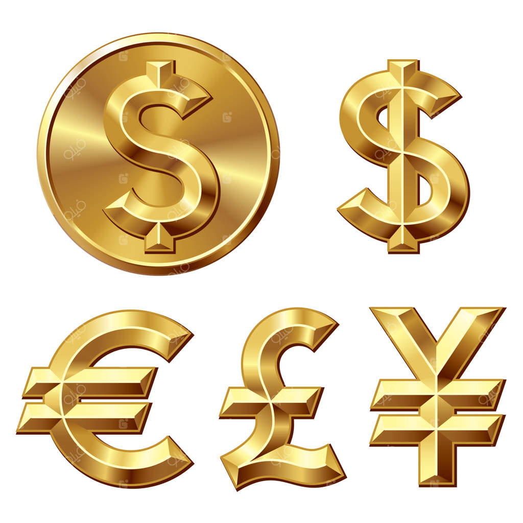 سکه طلایی با علامت دلار