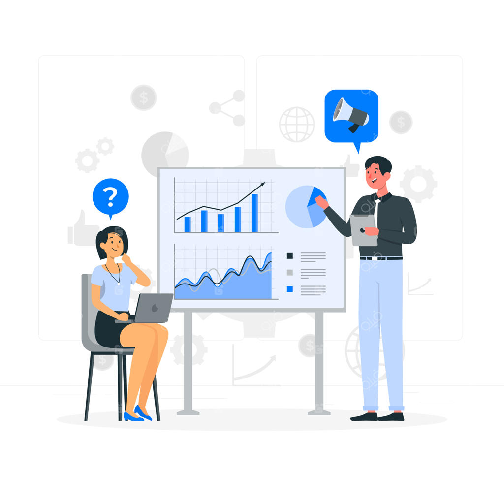 تصویرسازی مفهوم مشاوره بازاریابی