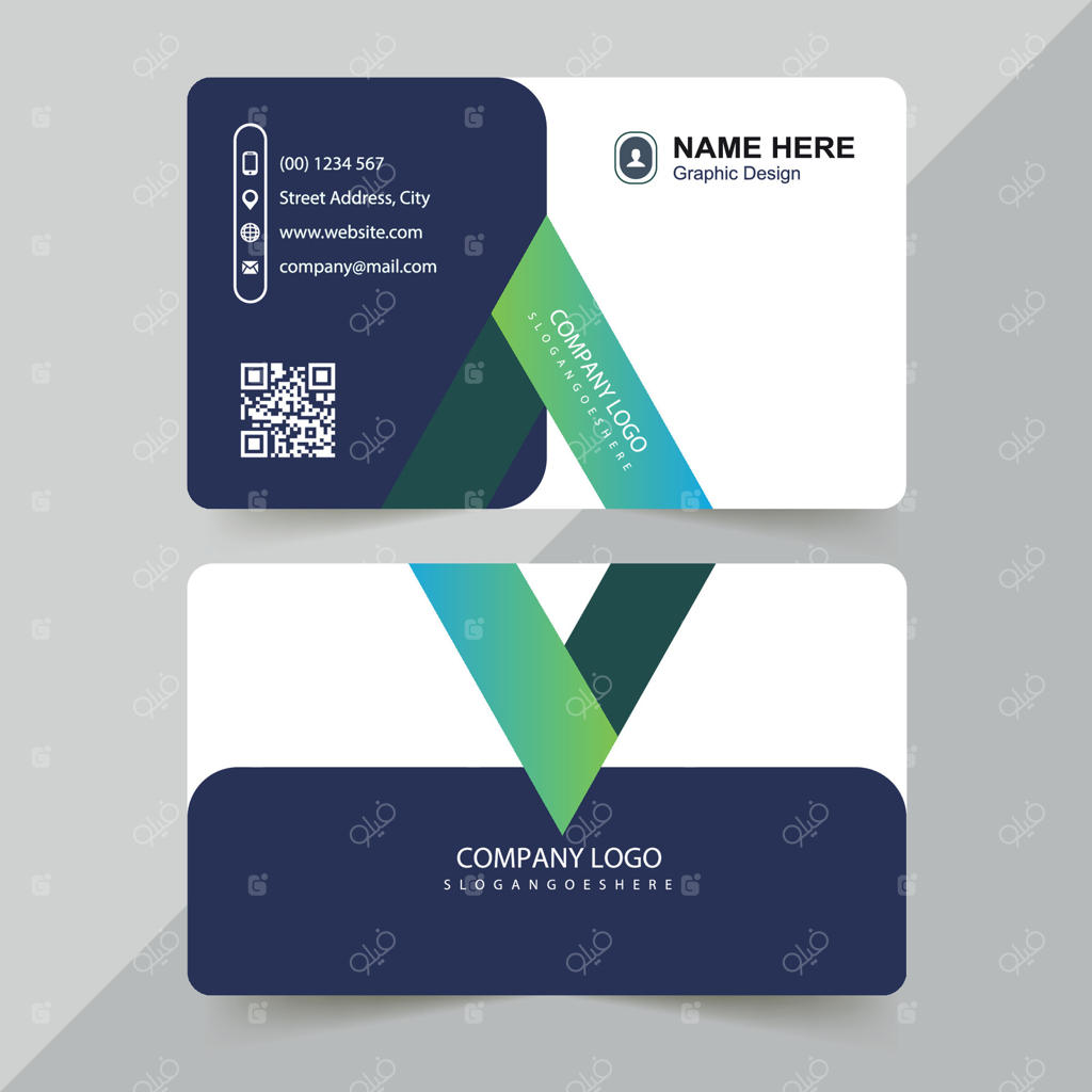 کارت ویزیت مدرن - الگوی خلاقانه و شیک کارت ویزیت.