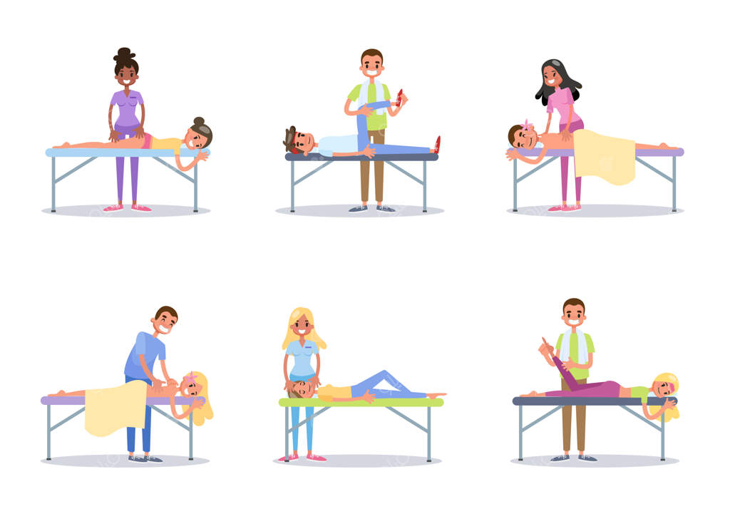 مجموعه دکتر ماساژور برای مردم.