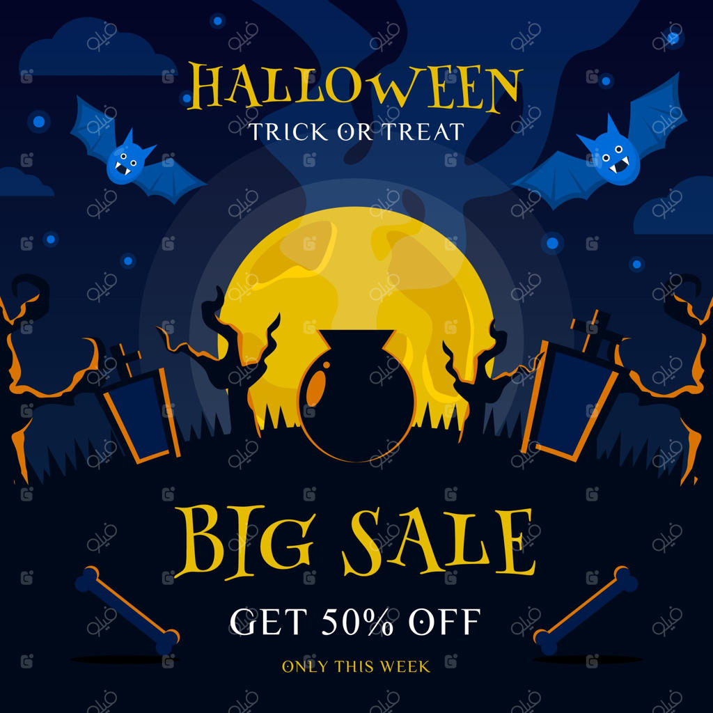 بنر هالووین فروشی