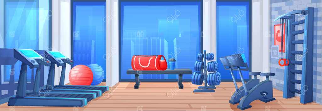 فضای داخلی باشگاه ورزشی