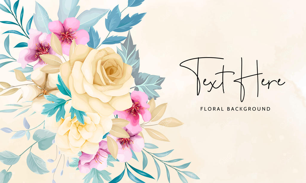 زمینه گل‌های دست‌ساز زیبا