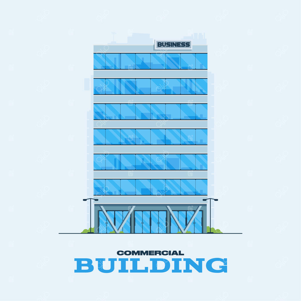 ساختمان مدرن اداری در شهر جدید نیویورک