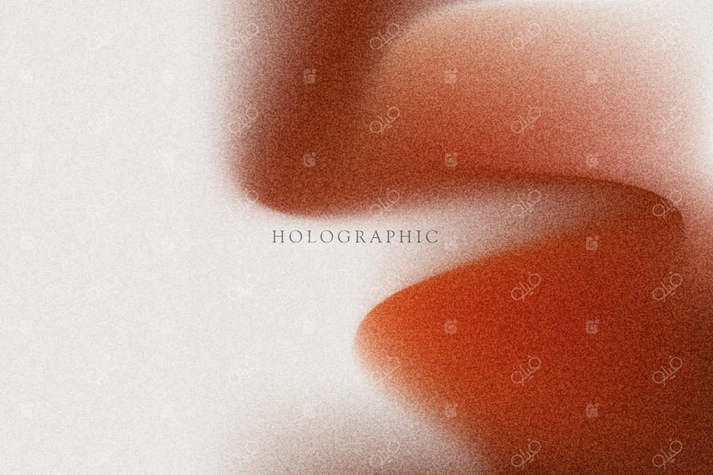 پس‌زمینه وکتور گرادینت مدرن و انتزاعی با بافت نویز دانه‌دار و افکت هولوگرافیک مات