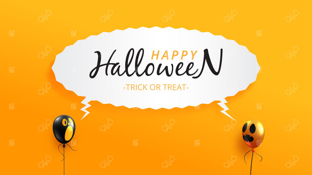 بنر جشن هالووین مبارک.
