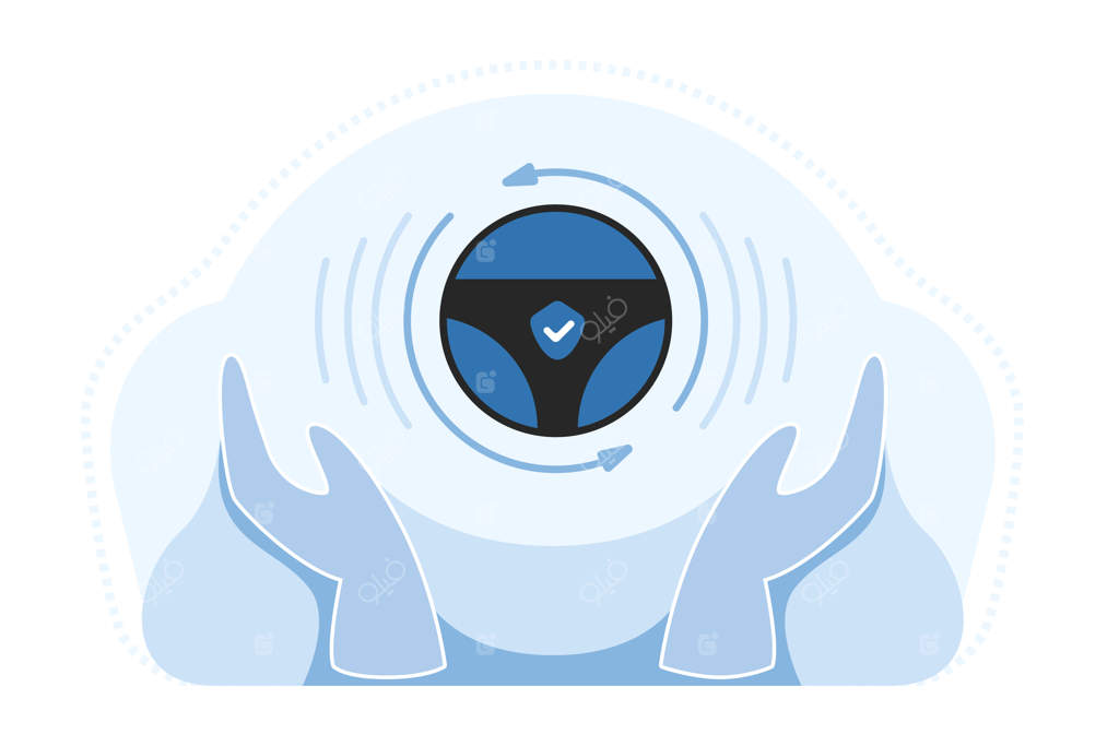 تصویری از یک ماشین با یک دایره آبی که روی آن نوشته شده "ماشین"