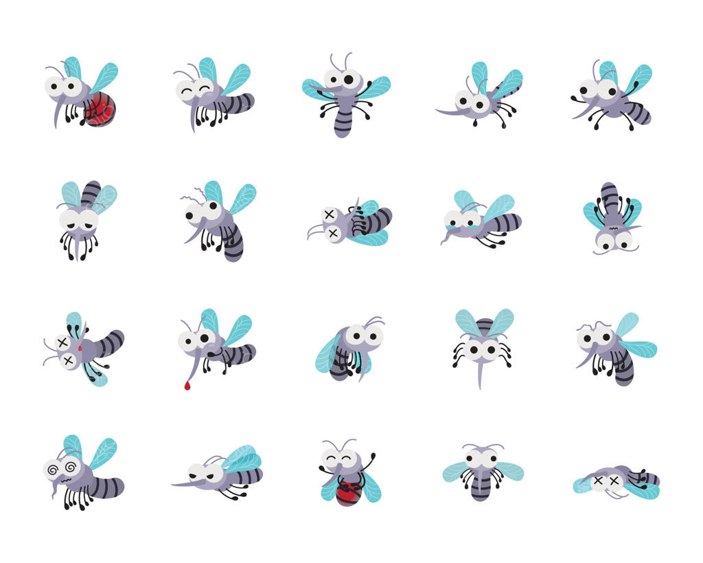 تصویرسازی‌های زنبور کارتونی بامزه