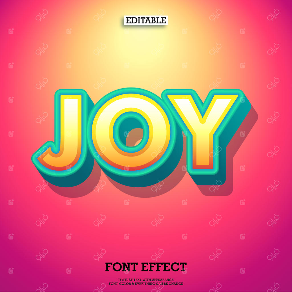 افکت متنی سه‌بعدی و نرم تایپوگرافی دیجیتال