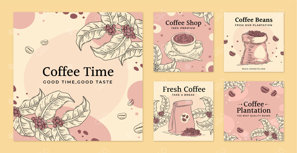 پست‌های اینستاگرامی حکاکی مزارع قهوه