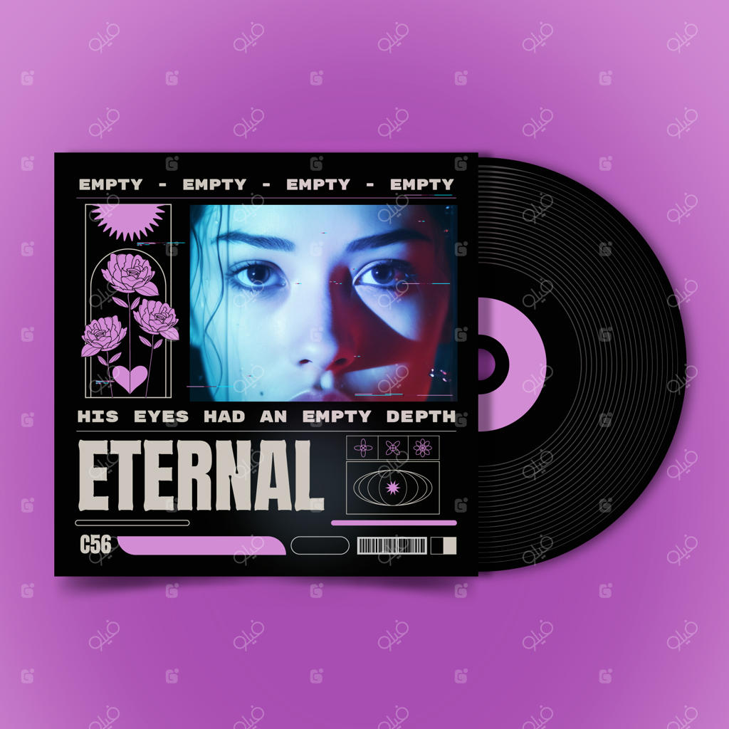 قالب جلد آلبوم مدرن با گرادیانت‌های آینده‌نگر