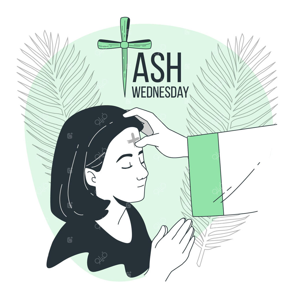 تصویر مفهومی چهارشنبه خاکستر