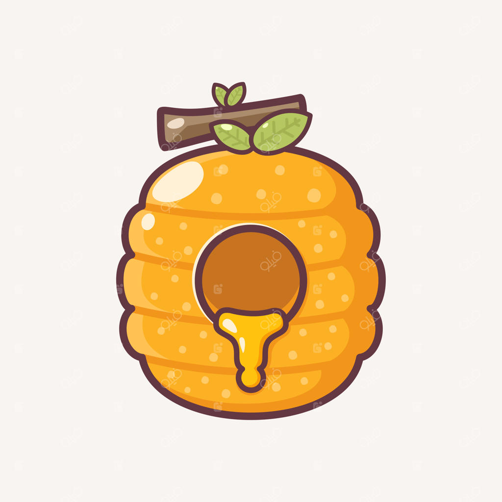 وکتور عسل و کندو در سبک خطی