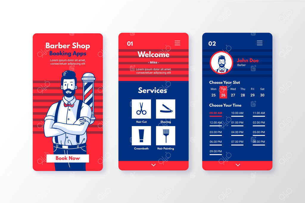 اپلیکیشن نوبت‌گیری آرایشگاه