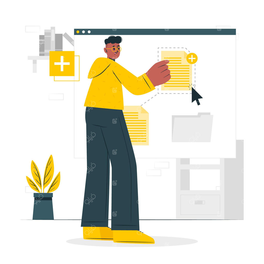 تصویرسازی مفهوم کپی