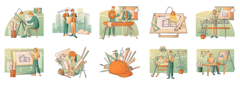 مجموعه طرح‌های تخت معماران