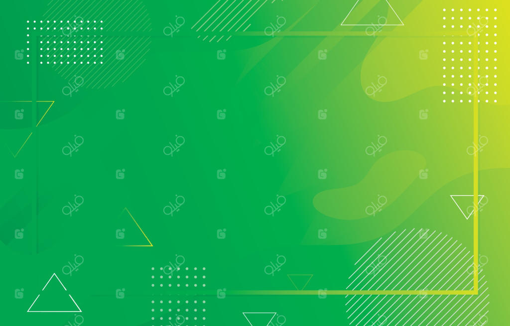 پس‌زمینه سبز مینیمالیستی و انتزاعی روان