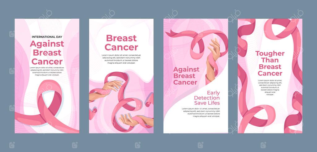 مجموعه استوری‌های اینستاگرام برای ماه آگاهی از سرطان سینه