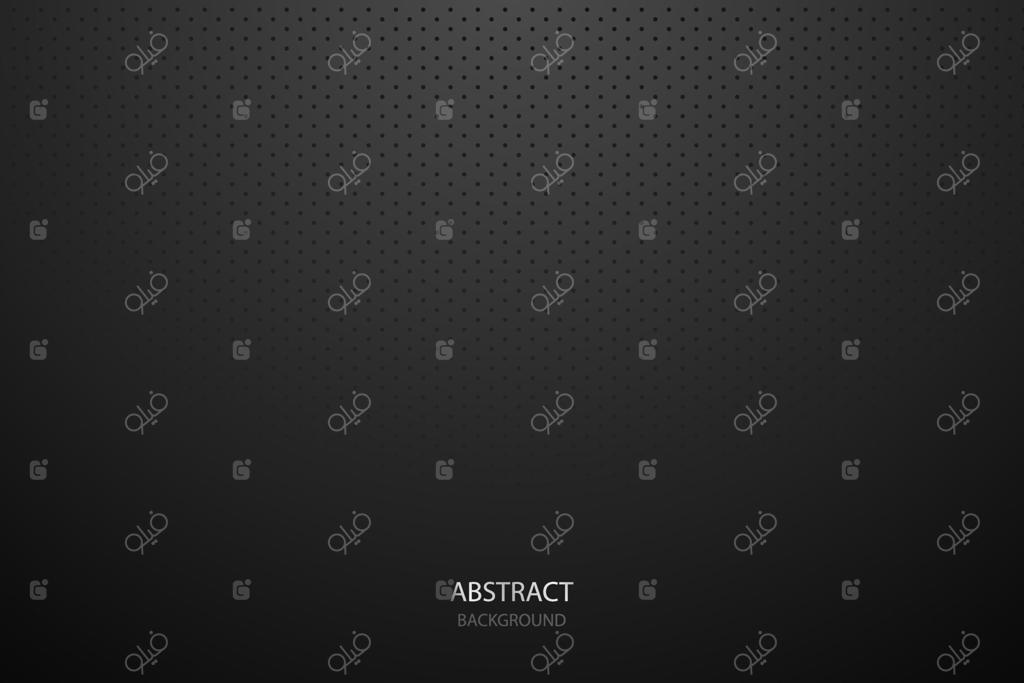 طرح مشبک دایره‌ای در فلز مشکی آبستره: تصویرسازی برداری از پس‌زمینه‌ی استیل لوکس و آینده‌نگر مدرن