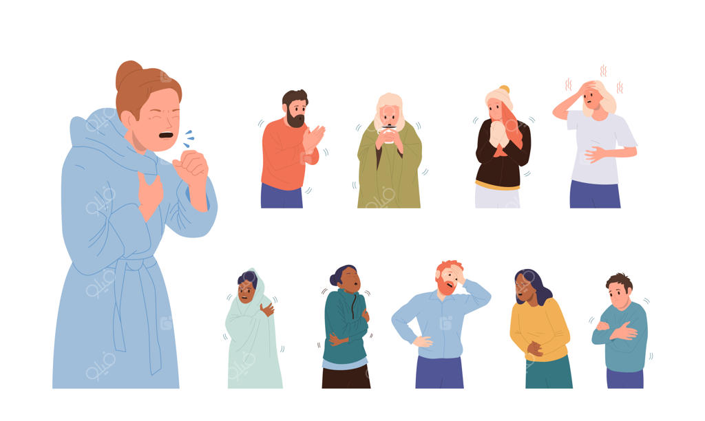 شخصیت‌های بیمار مبتلا به سرماخوردگی با علائم درد معده، تهوع، تب، سرگیجه و لرز