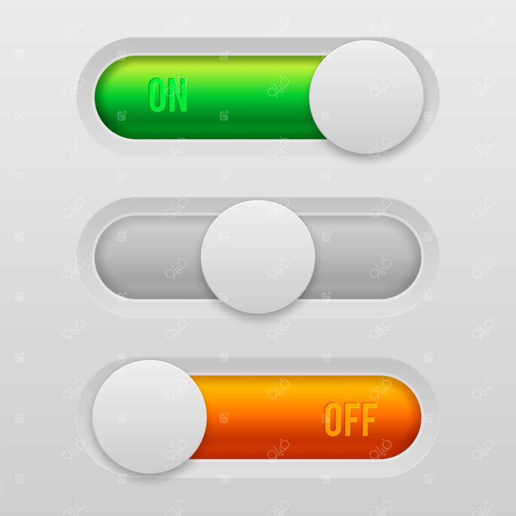 دکمه‌های سوئیچ روشن و خاموش