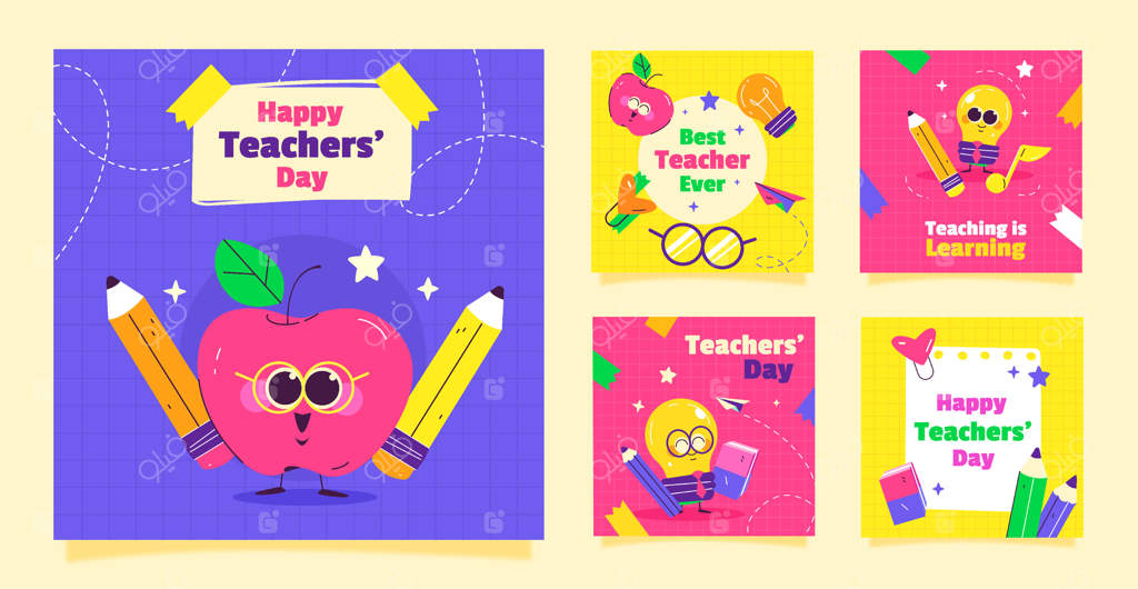 مجموعه پست‌های اینستاگرام برای روز جهانی معلم