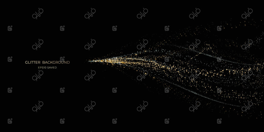 نور درخشان غبار طلایی، پس‌زمینه براق