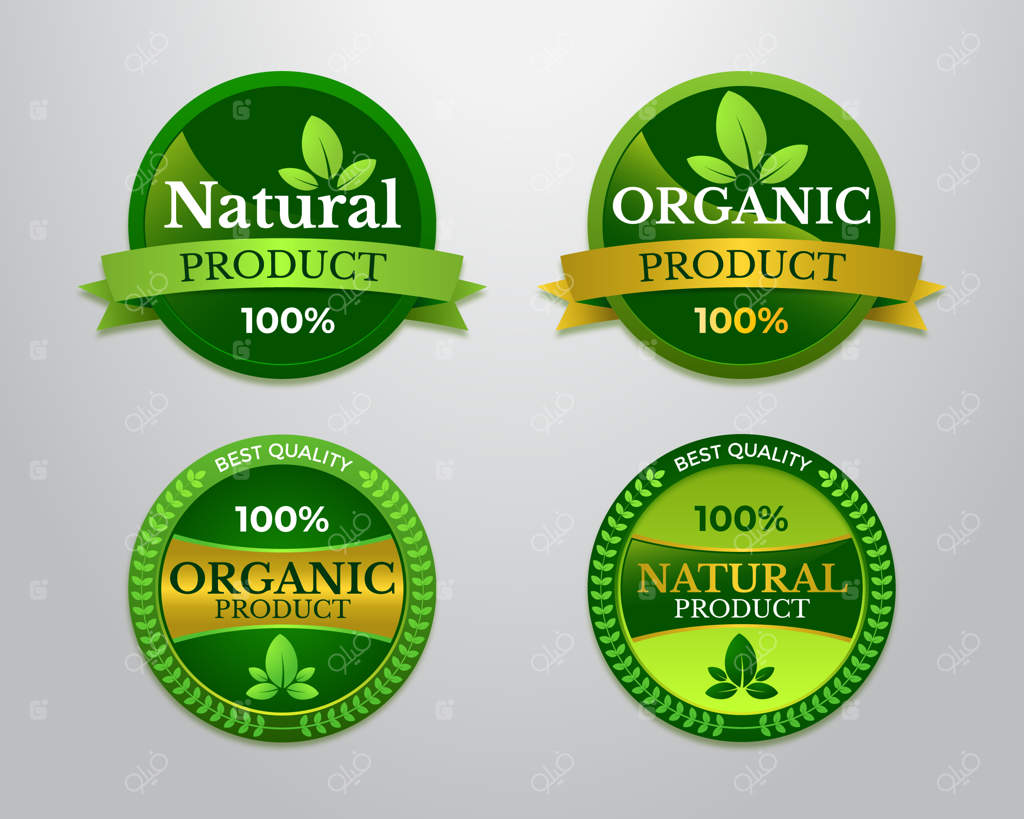 برچسب‌های محصولات طبیعی و ارگانیک: نشان‌های تازه غذای مزرعه