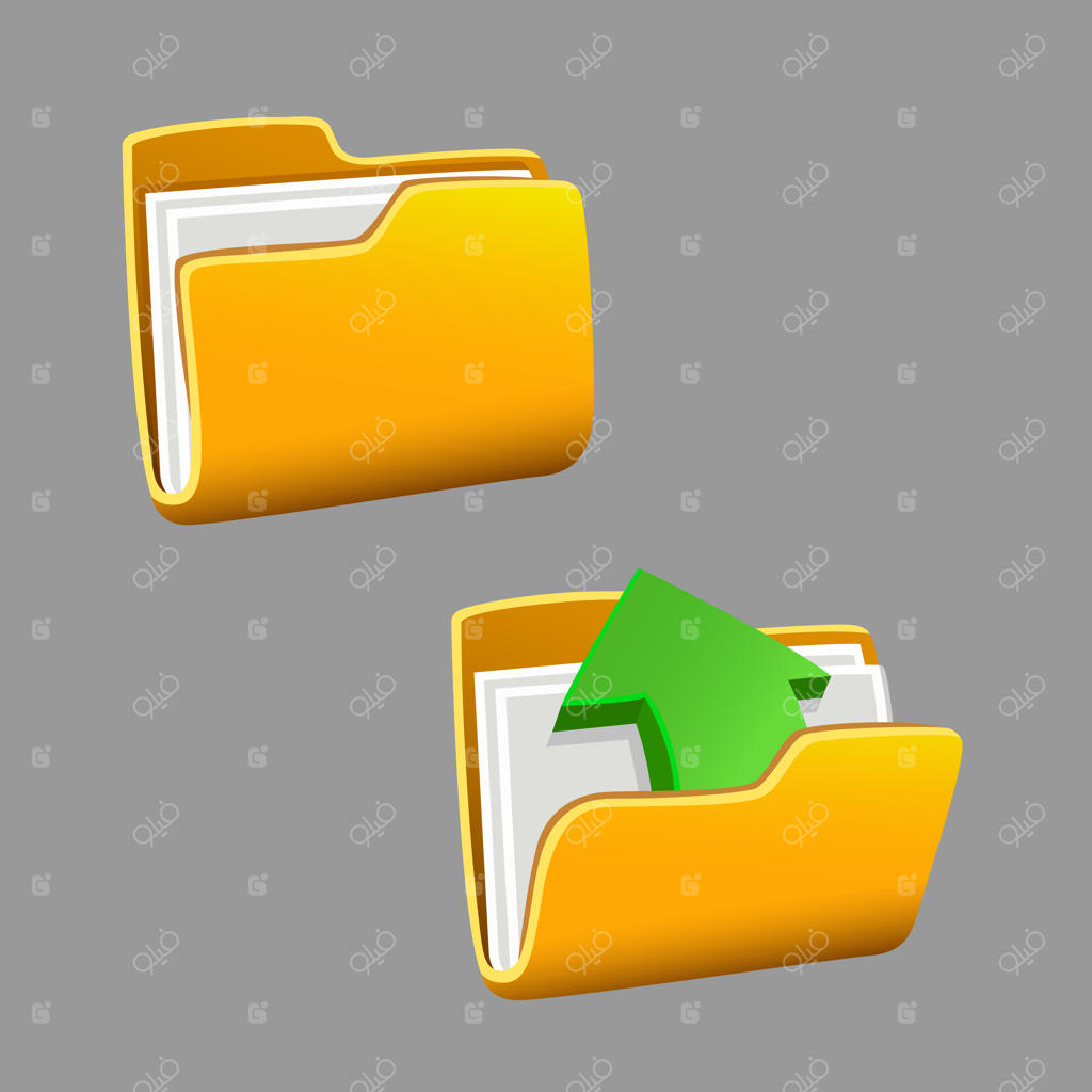 مجموعه آیکون‌های پوشه‌ها